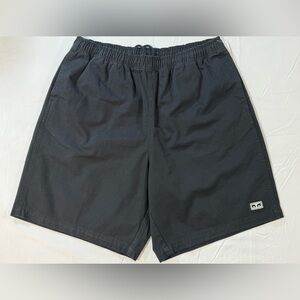 OBEY Men's Black elastic waist shorts size L